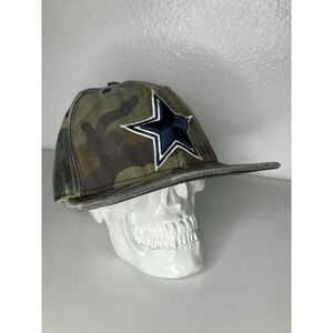 Distressed Era 59FIFTY Dallas Cowboys NFL Camouflage Navy Fitted Cap Size 7 3/8